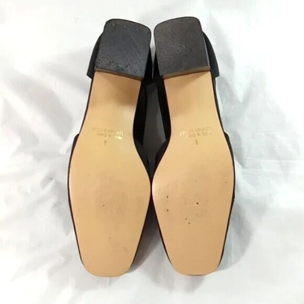 Vintage 90s Y2K Fashion bug size 8 black Chunky Block heels Whimsigoth Office - Picture 9 of 10